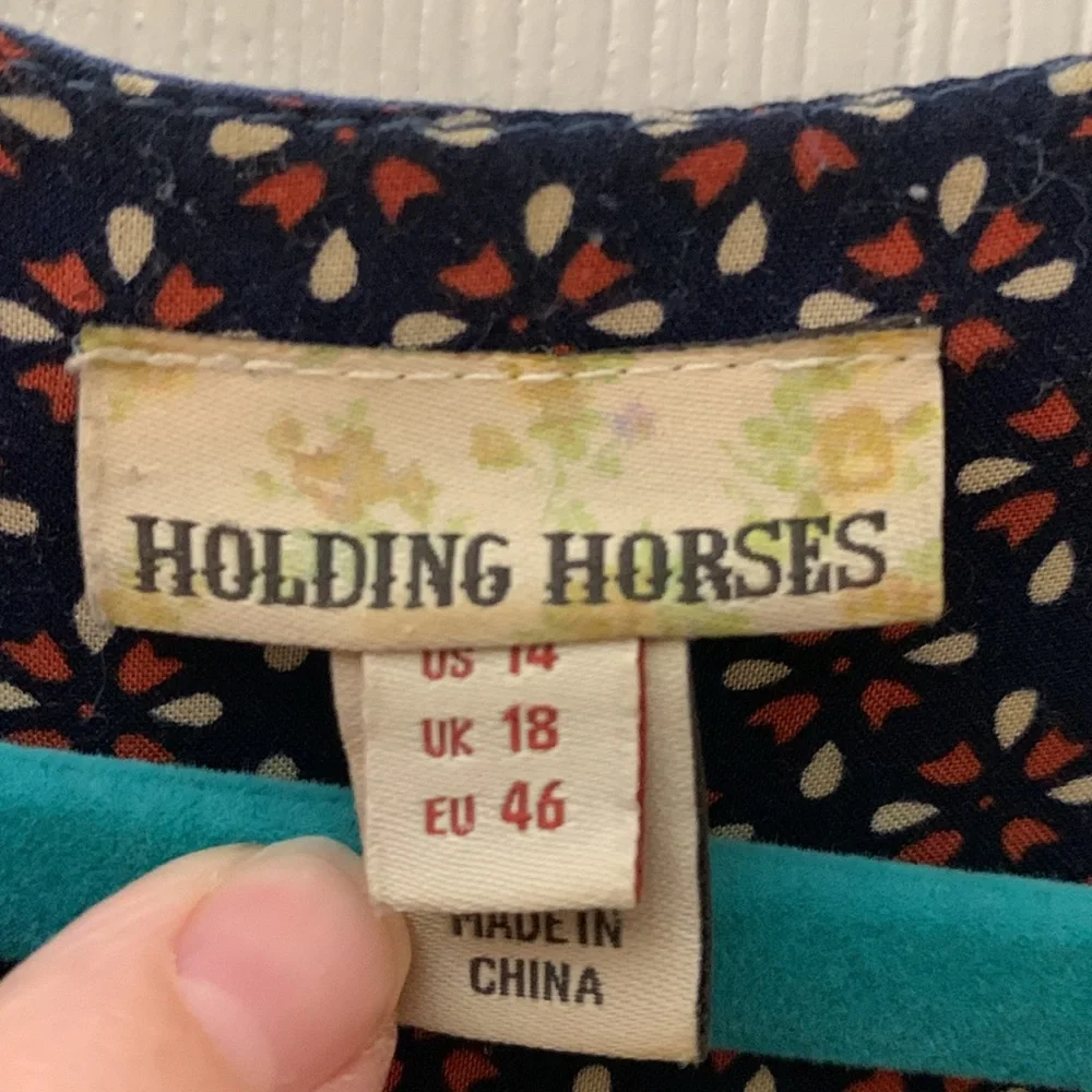 Anthropologie holding horses dip dyed dress sz 14_2